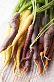 Various types of carrots