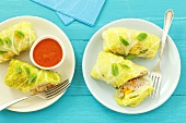 Stuffed cabbage leaves