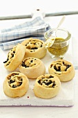 Olive yeast pastries