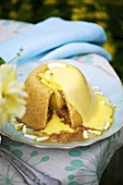 Sussex Pond Pudding with a lemon and butter sauce (England)
