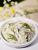 Herring in a herb sauce