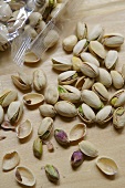 Pistachios with plastic packaging