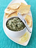 Walnut and herb paste with crusty bread