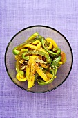 Pepper salad with sesame
