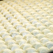 Plastic moulds for making jewel-shaped chocolates