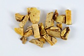 Pieces of dried angelica root