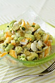 Haddock, avocado and gherkin salad