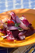Beetroot and red onion salad