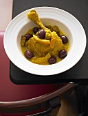 Chicken tajine with turmeric and olives