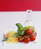 Zutaten für Spaghetti mit Tomatensauce