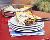 Lamb and pumpkin lasagne