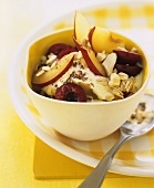 Muesli with yoghurt, nuts and fruit