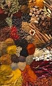 Various exotic spices