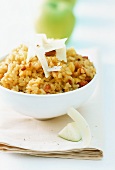 Sweet apple risotto