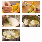 Gefüllte Zucchiniblüten zubereiten