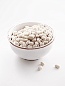 White beans in a ceramic bowl