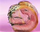 Porchetta (Mit Kräutern gefüllter Spanferkelbraten, Italien)