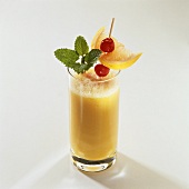 Peach and banana drink