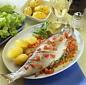 Stuffed trout