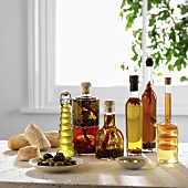 Various types of olive oil