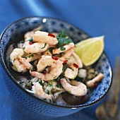 Shrimp ceviche (Shrimps with tasty marinade)