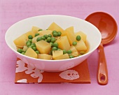 Potatoes and peas