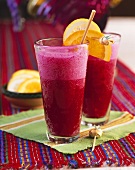 Vitamin bomb: beetroot and fruit drink