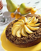 Pear and nut cake