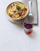Linguine alla potentina (Pasta with dried peppers)