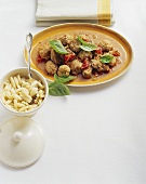 Maiale alla calabrese (Pork ragout with veal dumplings)
