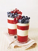 Panna cotta with berries