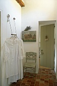 A hallway with a cloakroom