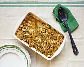 Fennel and butter bean gratin with almonds