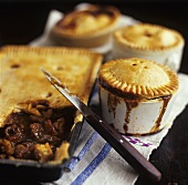 Various savoury pies