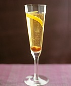 A champagne cocktail