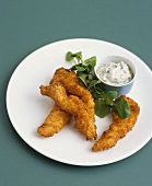 Sole goujons with tartare sauce