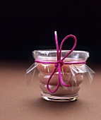 A jar of cranberry curd (UK)