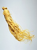 A ginseng root against a white background