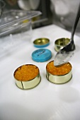 Molecular cuisine: making melon caviar