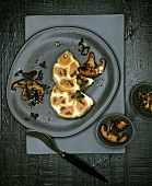Wild boar & cannelloni terrine with fried shiitake mushrooms