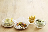Four different potato side dishes