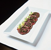 Carpaccio of duck breast