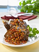 Braised legs of hare with sweet and sour sauce