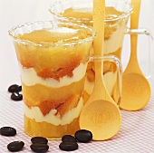 Pear tiramisu with espresso cream