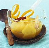 Pineapple in juice with lemon