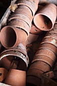 Stacks of flower pots