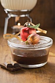 Christmas chocolate fondue