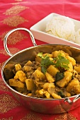 Potato curry with side of rice