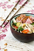 Noodles with duck (Asia)