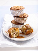 Buttermilk cupcakes with figs and walnuts